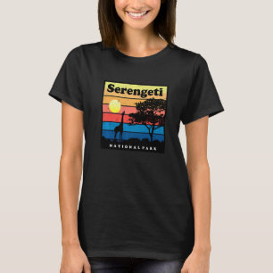 Safari Giraffe Serengeti Africa National Park Tanz T-Shirt
