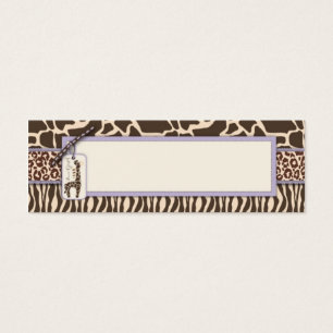 Safari Girl LAV Skinny Gift Tag 2