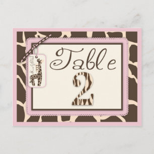 Safari Girl Table Postcard 2