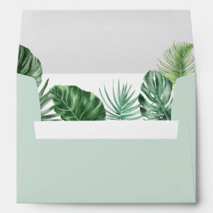 Safari Greenery Baby Shower Envelope