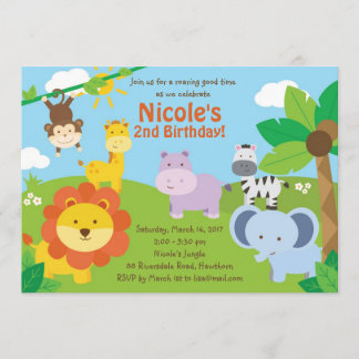 Safari Invitation / Safari Birthday Invitation