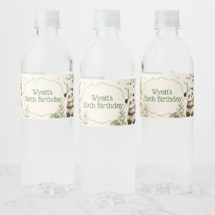 Safari Jungle Animal Birthday Party Animals Water Bottle Label