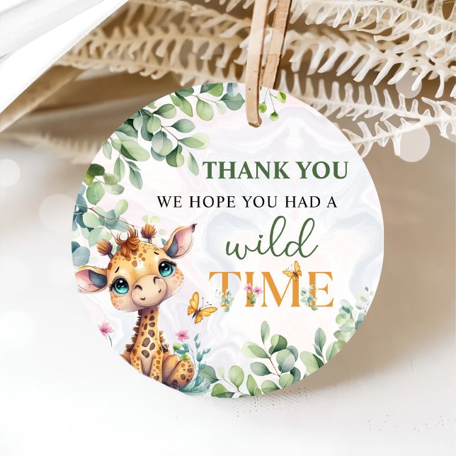 Safari Jungle Animals Birthday Favour Tags (Creator Uploaded)