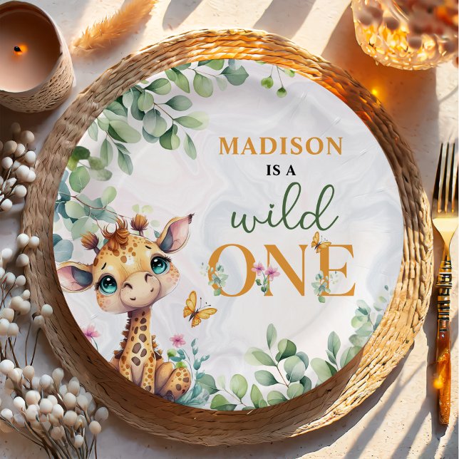 Safari Jungle Animals Birthday Paper Plate (Creator Uploaded)
