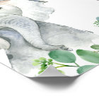 Safari Jungle Animaux Baby shower Affiche de bienv