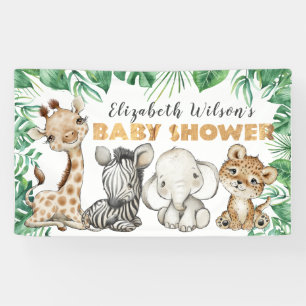 Safari Jungle Baby Shower Banner