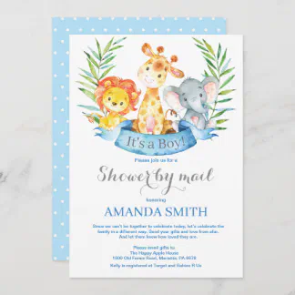 Baby Boy Shower Invitations & Invitation Templates