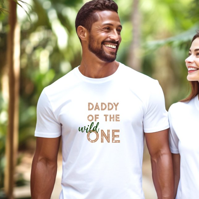 Safari Jungle Dad Mom Wild One 1st Birthday T-Shirt (Safari Jungle Dad Mom Wild One 1st Birthday T-Shirt)
