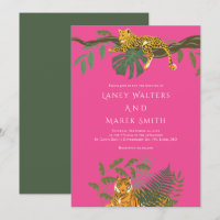 Safari Jungle Faire-part de mariage animal