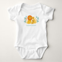 Safari Jungle Lion Baby Boy Bodysuit