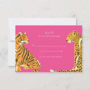 Safari Jungle Mariage animal RSVP