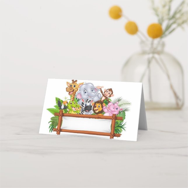 Safari/Jungle Place Cards (Front)
