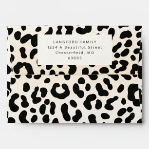 Safari Leopard Return Address Envelope