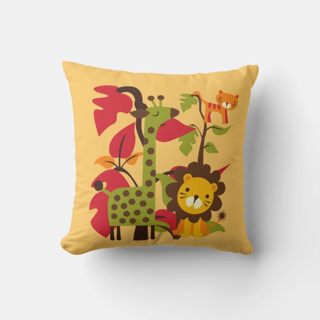 Safari Life Throw Pillow (Front)
