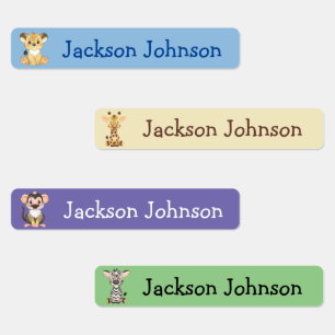 Safari Lion Giraffe Monkey Zebra Girl Name