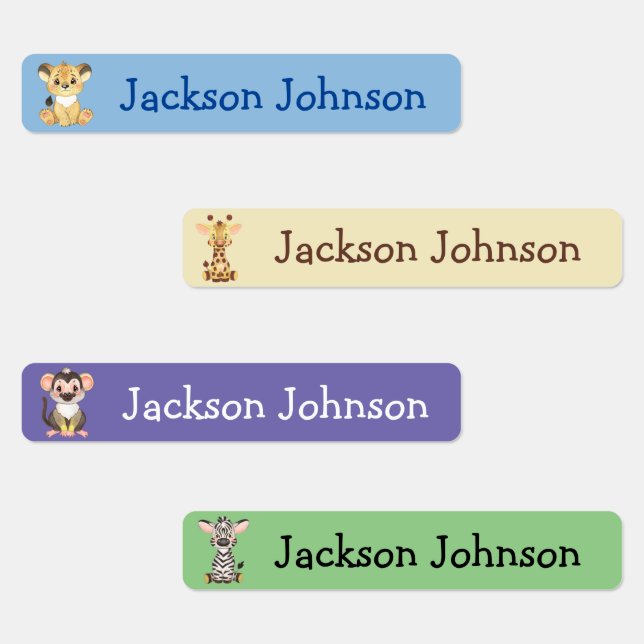 Safari Lion Giraffe Monkey Zebra Girl Name (Group)