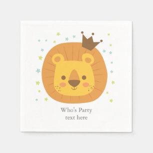 safari lion  jungle lion, animal illustration napkin