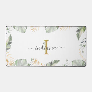 Safari Monogramme Élégant Nom Botanique Script