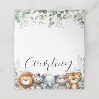 Safari Name Place Card