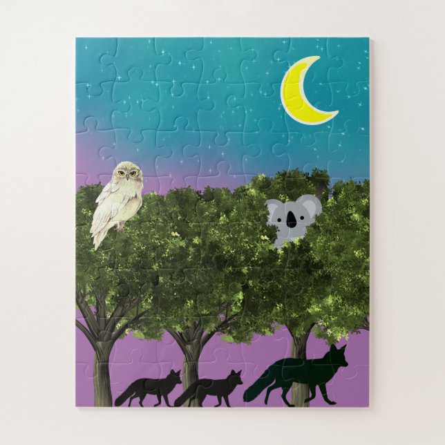 Safari Night Jigsaw Puzzle (Vertical)