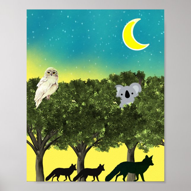 Safari Night Poster (Front)