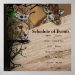 Safari Outdoor Poster<br><div class="desc">Get married at any breathtaking outdoor safari bush lodge anywhere around the world can be a very private affair unless you send a Safari passport card as an invitation to celebrate your wonderful event background for a wedding</div>