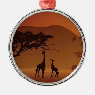 Safari park metal ornament