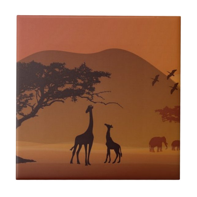 Safari park tile (Front)