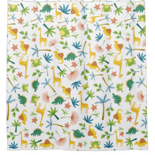 Safari pattern giraffe cute jungle kids orange