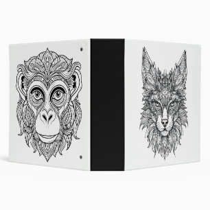Safari Plain Album, Colour the Images 3 Ring Binde Binder