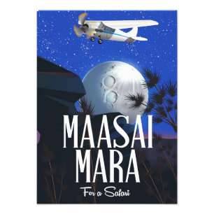 Safari poster to Massai Mara  , Kenya!