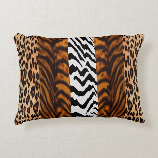 Safari Print Accent Pillow (Front)