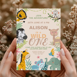 Safari sauvage Anniversaire Bash Invitation