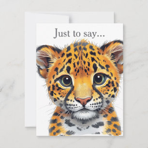 Safari Spirit Cheetah Cub Card