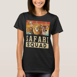 Safari Squad African Animal Family Vacation Trip T-Shirt