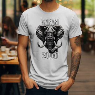 Safari Squad African Elephant Zoo Adventure T-Shirt
