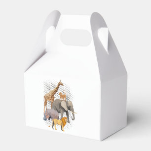 Safari Squad African Safari Animals Funny Zoo Anim Favor Box