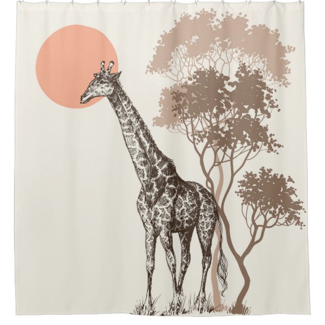 Safari Sunset Giraffe Nature Scenery (Front)