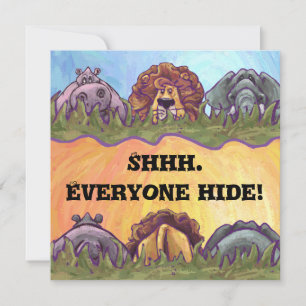 Safari Surprise Party Invitation