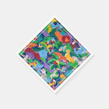 Safari Theme Birthday Rainbow Colourful Party