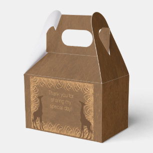 Safari Theme Giraffe Party Favour Box
