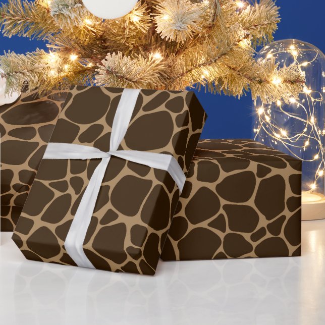 Safari Theme | Giraffe Print Gift  Wrapping Paper (Holidays)