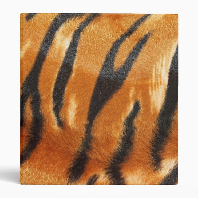 Safari Tiger Stripes Print Binder (Front)