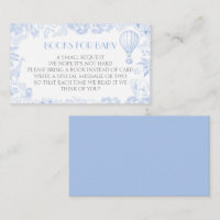 Safari Toile De Jouy Baby Shower Book Request