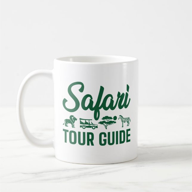 Safari Tour Guide Coffee Mug (Left)