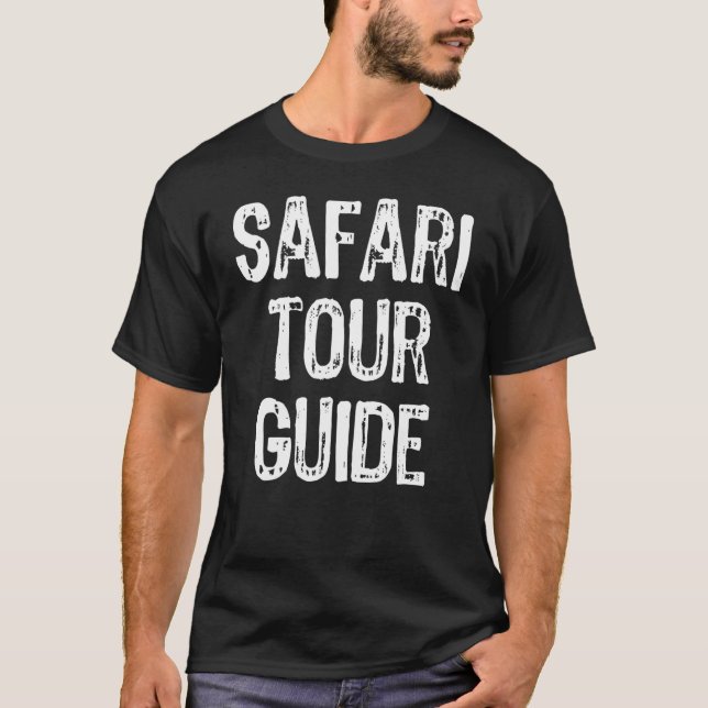 Safari Tour Guide Costume Halloween Lazy Easy T-Shirt (Front)