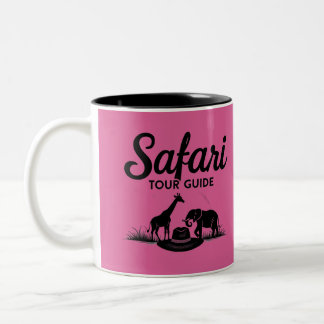 Safari Tour Guide Gift Two-Tone Coffee Mug