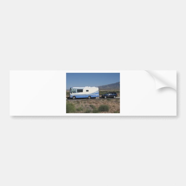 Safari Trek 1999 Blue Classic RV Motorhome Bumper Sticker (Front)