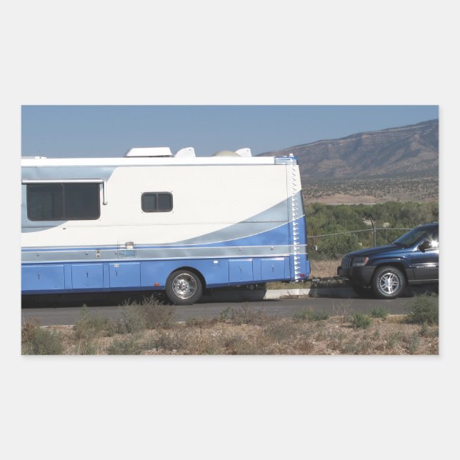 Safari Trek 1999 Blue Classic RV Motorhome Sticker (Front)
