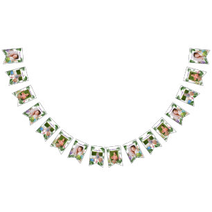 Safari Tropical Animals Customizable Monthly Photo Bunting Flags